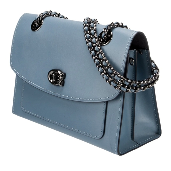 Coach Parker Chain Flap Shoulder Bag - Picture 2 of 3